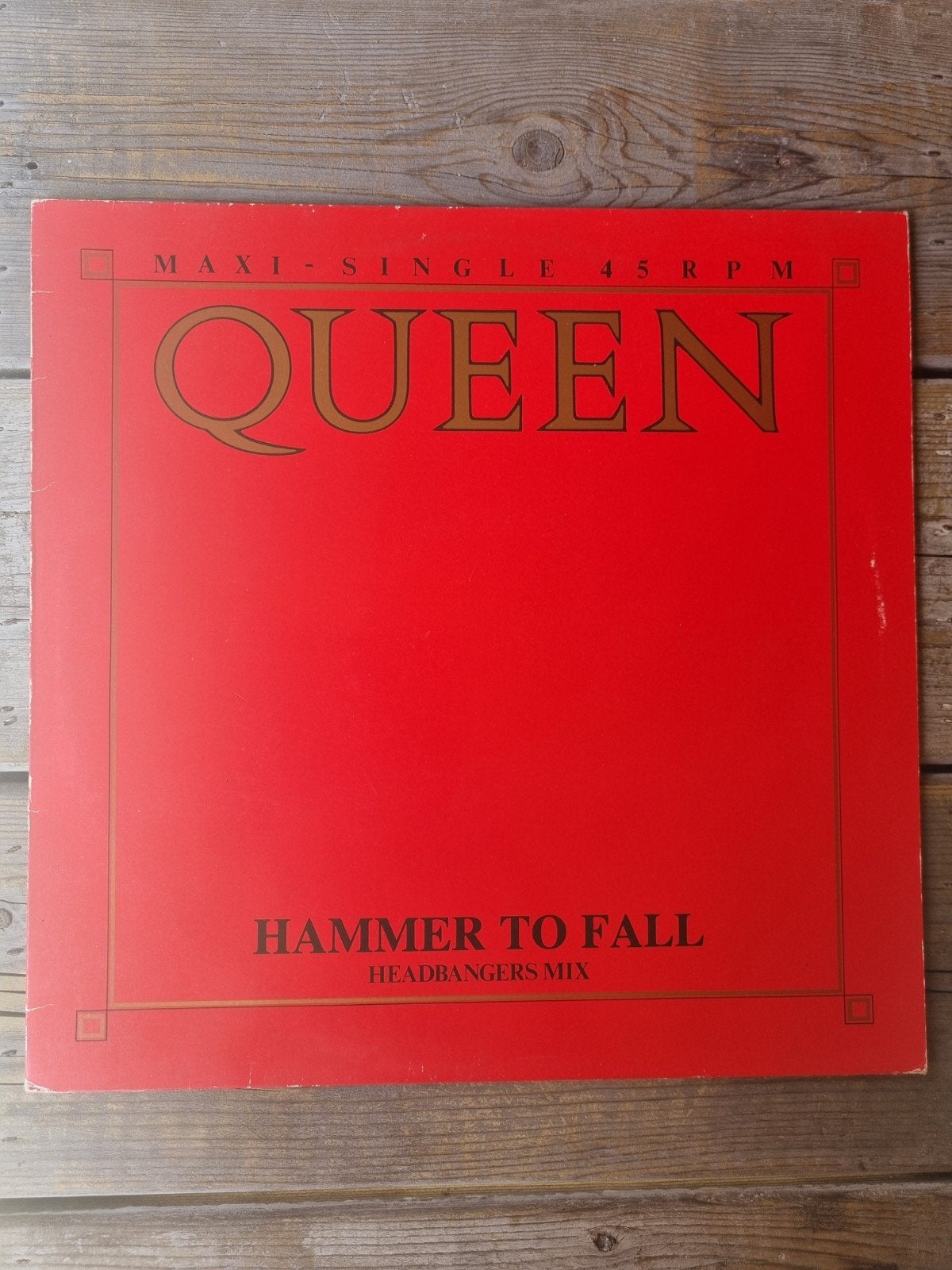 Queen - Hammer To Fall (Headbangers Mix) Maxi-Single, Cd's en Dvd's, Vinyl Singles, Zo goed als nieuw, Rock en Metal, EP, Originele persing