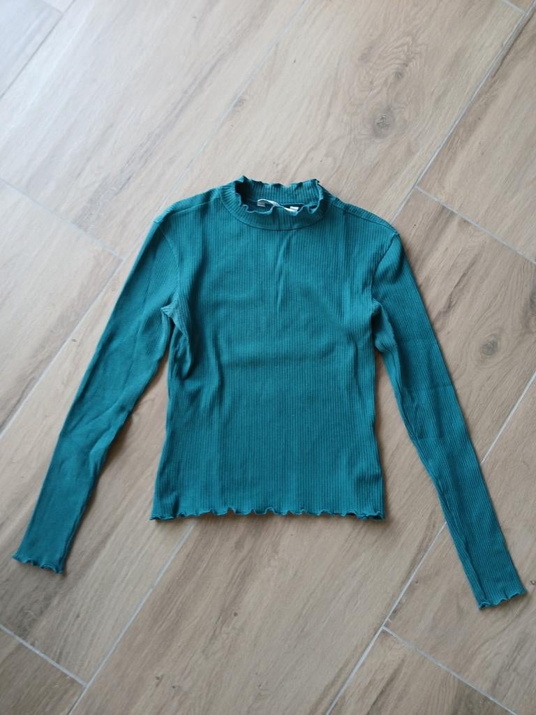 Dames longsleeve shirt lange mouw maat S 34/ 26 Clockhouse, Blauw, Ophalen of Verzenden, Lange mouw, Clockhouse