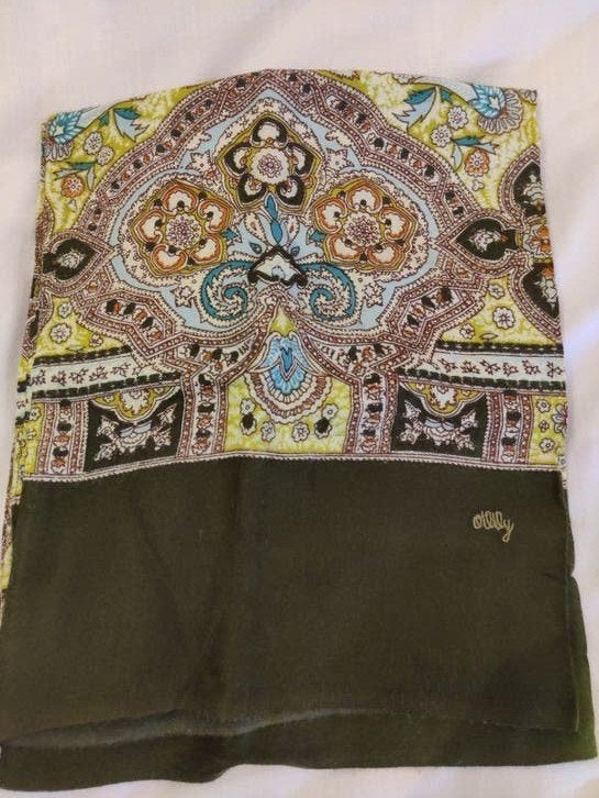 Vintage Oilily Sjaal met Paisley Print 3, Maat 38/40 (M), Oilily, Ophalen of Verzenden, Sjaal