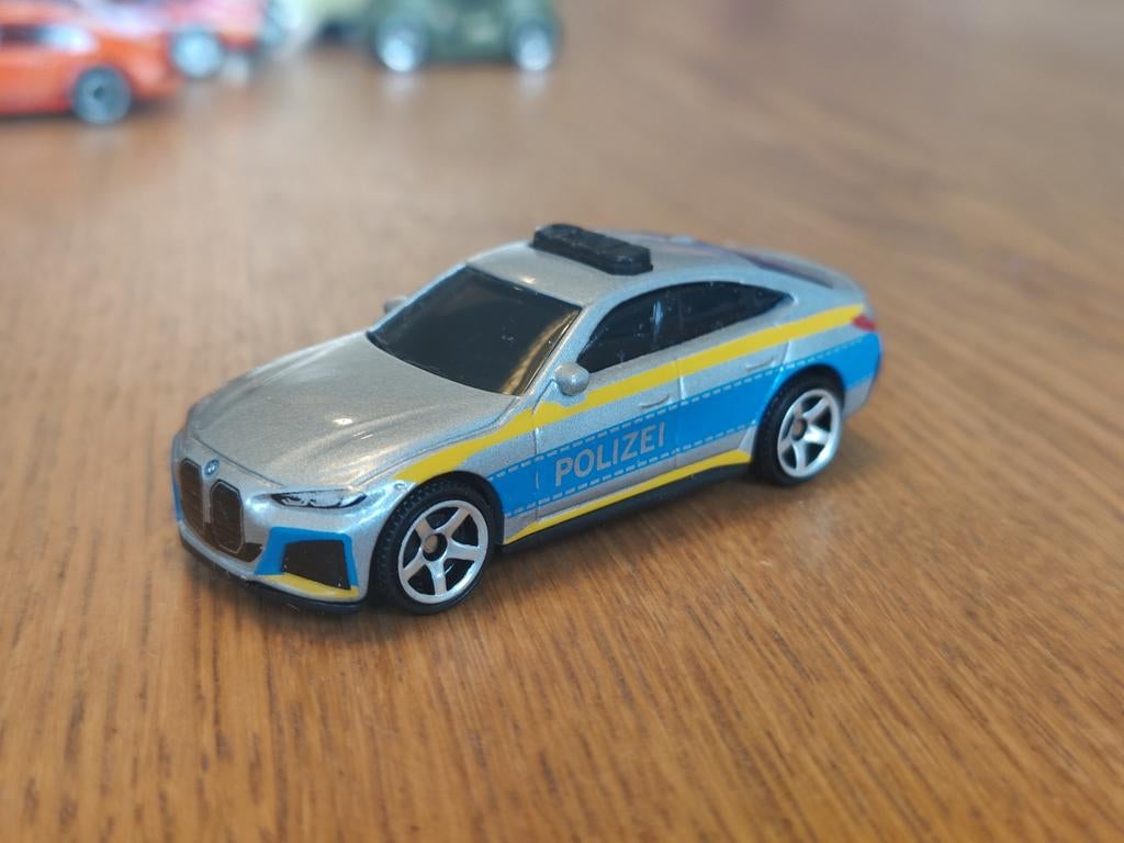 Matchbox BMW i4 Polizei, Ophalen of Verzenden, Zo goed als nieuw, Auto