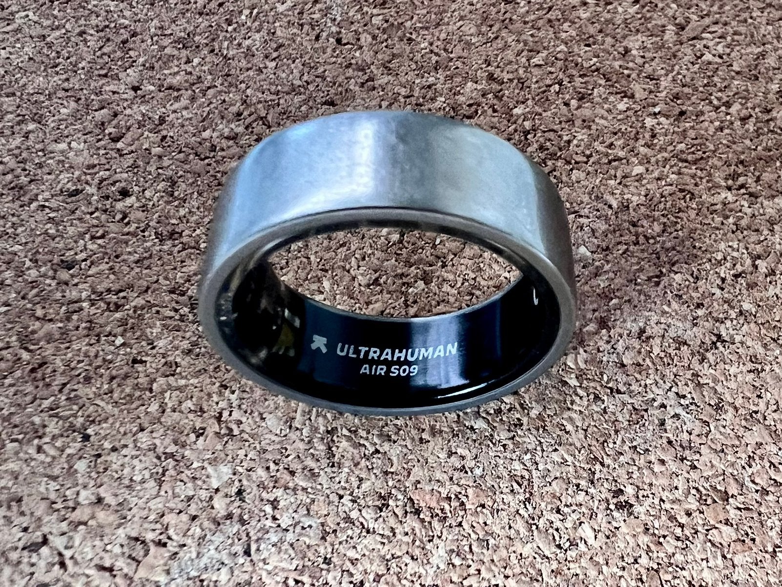 Ultrahuman Air Titanium Smart Ring - Maat 9, Sieraden, Tassen en Uiterlijk, Ringen, Ophalen of Verzenden, Zo goed als nieuw, Dame of Heer