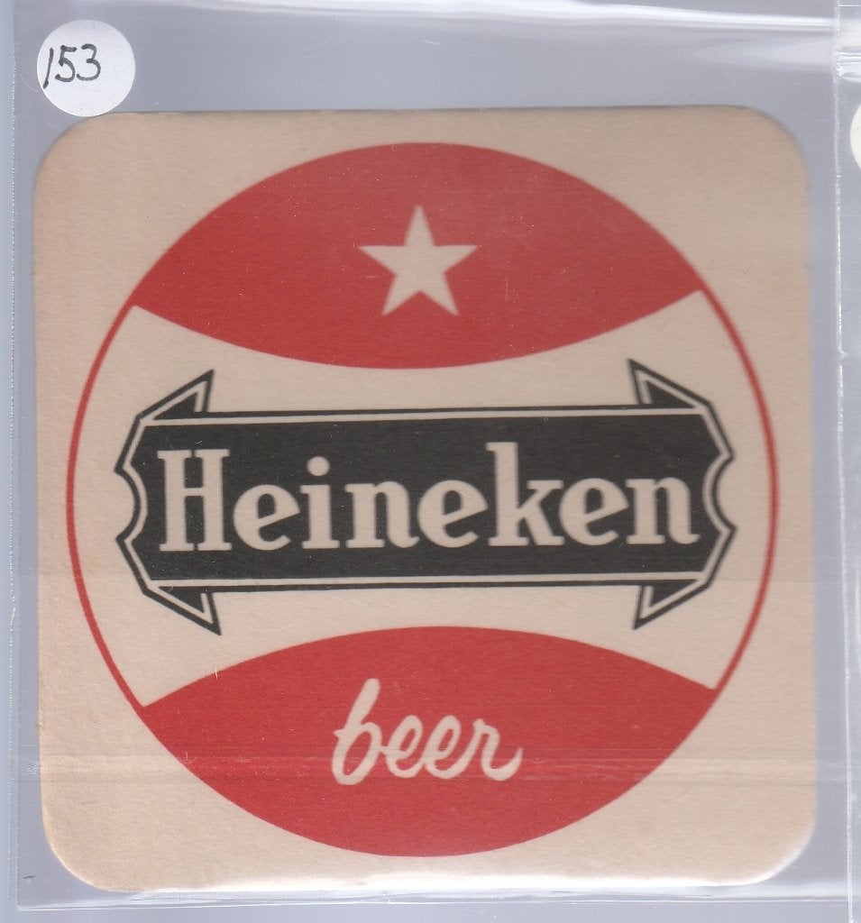 Bierviltje Heineken A 153, Verzenden, Gebruikt, Viltje(s), Heineken