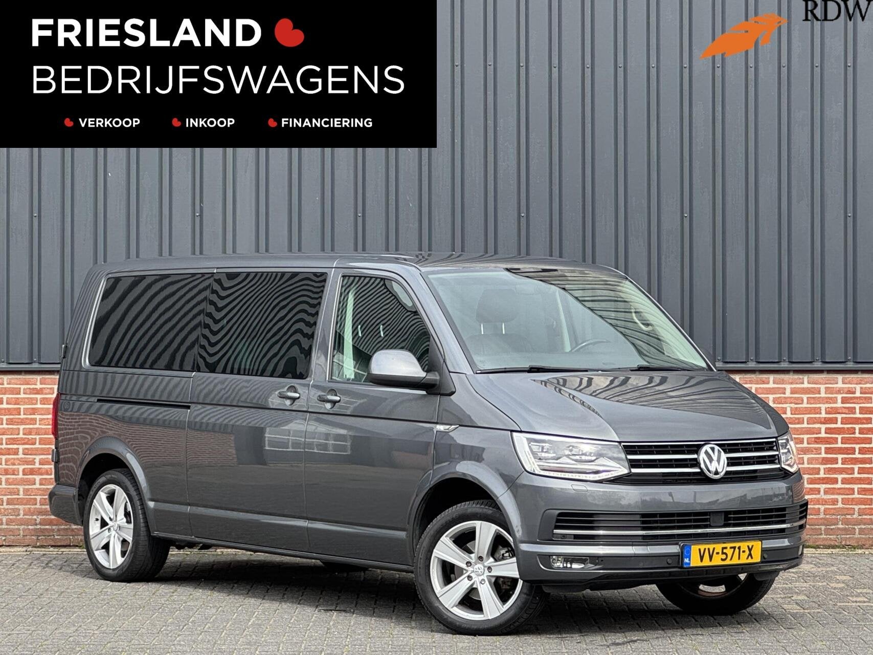 Volkswagen Transporter 2.0 TDI 150pk Dubbele Cabine Highline, Auto's, Euro 6, 4 cilinders, 150 pk, Volkswagen