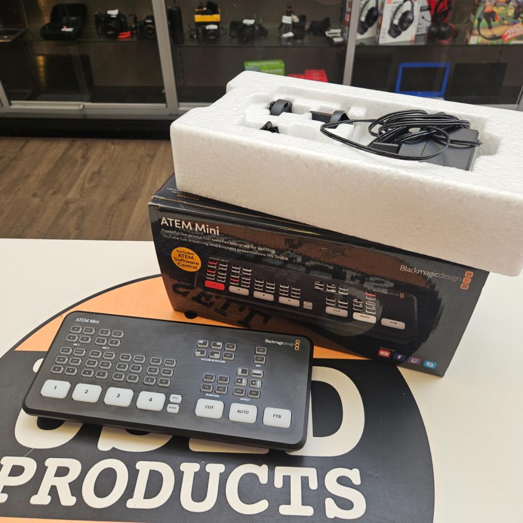 Blackmagic ATEM Mini Live Stream Switcher, Black Magic Design, Zo goed als nieuw, Info-europe@blackmagicdesign.com, Rijnlanderweg 766 D, Hoofddorp, 2132NM, The Netherlands