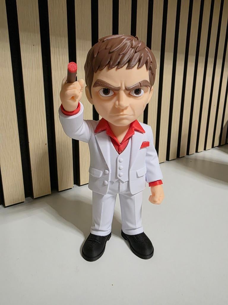 Tony Montana Scarface 3D geprint beeldje 21 cm, Ophalen of Verzenden