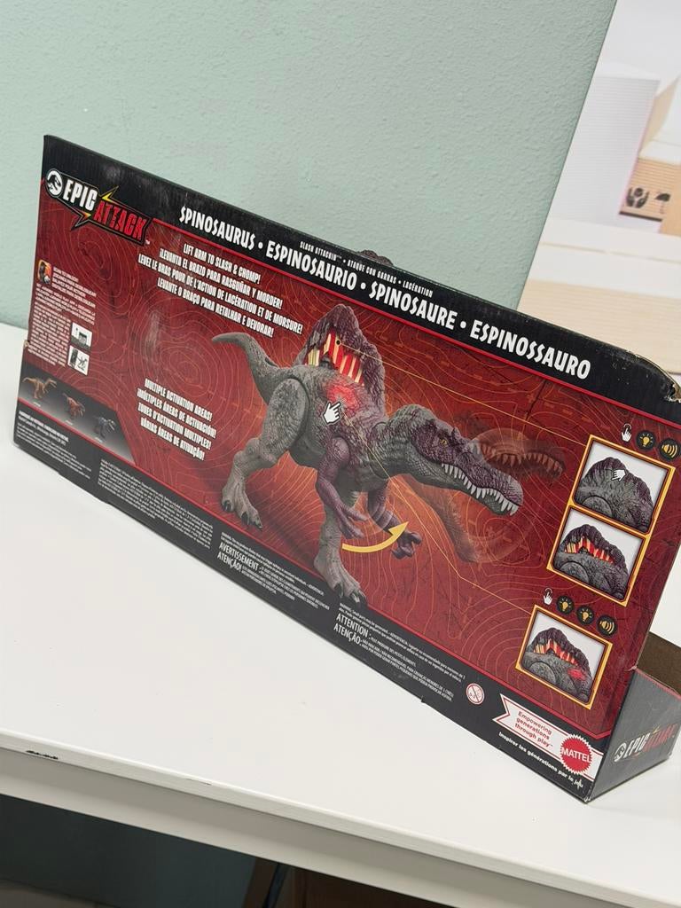 Jurassic World Park Spinosaurus Epic Attack - Nieuw Zeldzaam, Actiefiguur of Pop, Nieuw, Ophalen of Verzenden, H