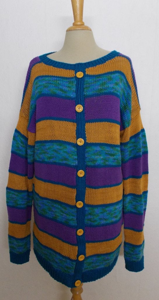 100% katoen mooie kleuren handgemaakt vest! XL, Verzenden, Zo goed als nieuw, Maat 46/48 (XL) of groter, Meerkleurig