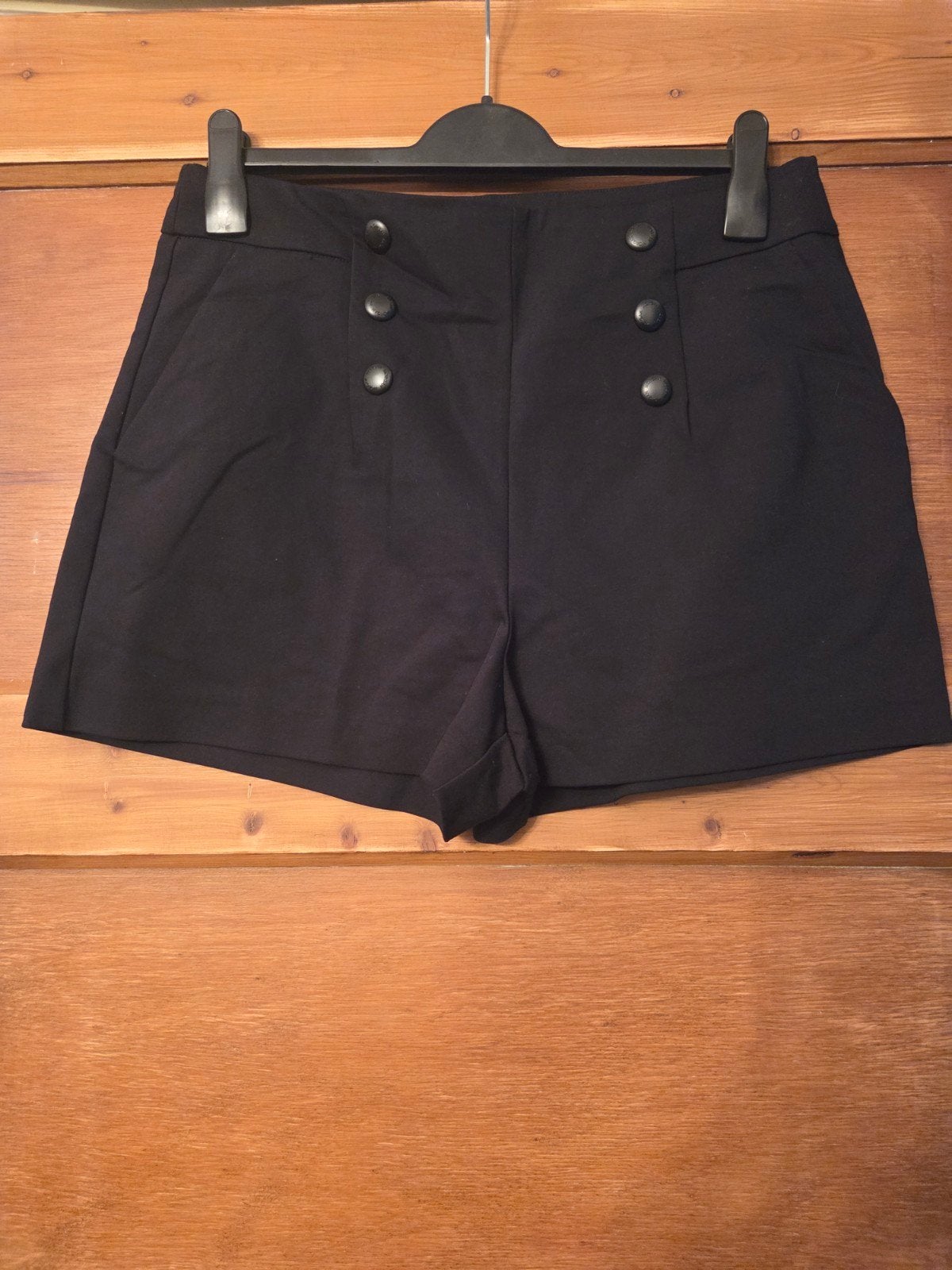 mooie zwarte korte broek van Morgan maat 42, Kleding | Dames, Kort, Zwart, Maat 42/44 (L), Zo goed als nieuw