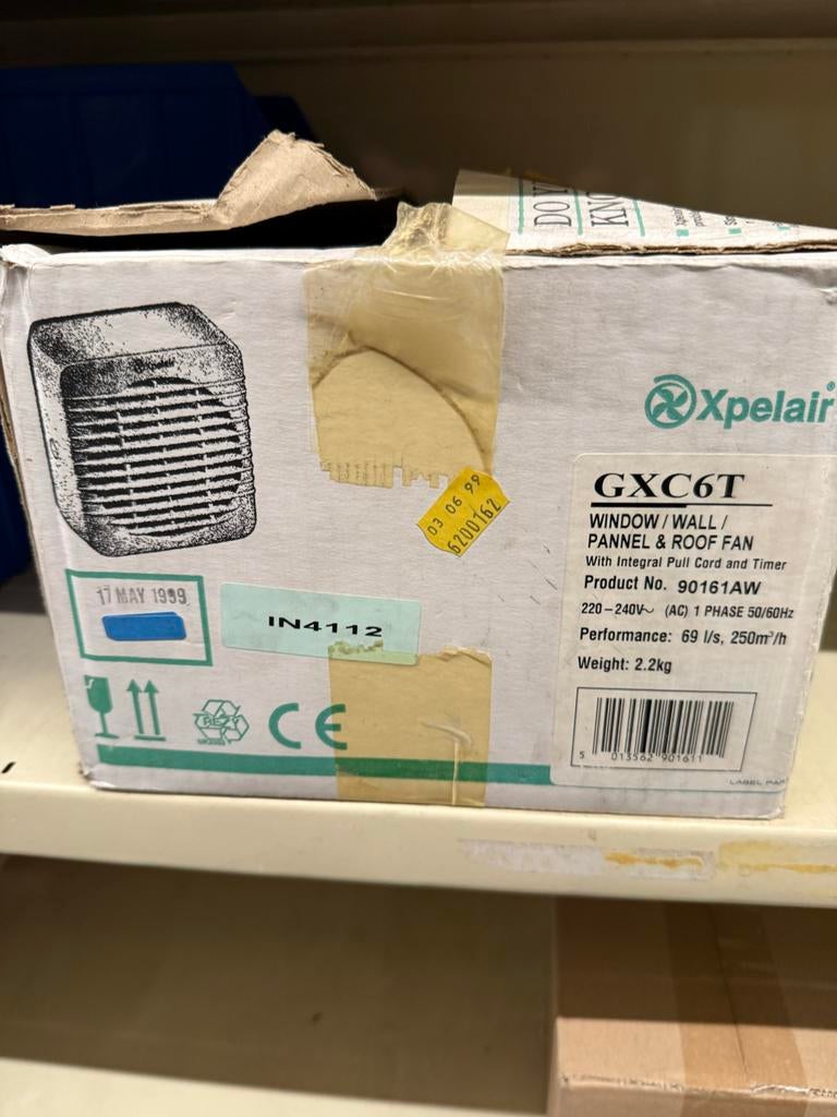 Xpelair GXC6T Ventilator en Afzuiger, Ophalen, Gebruikt, Ventilator en Afzuiger