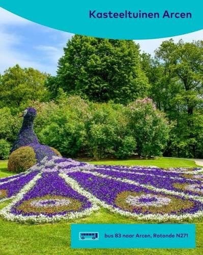 Kasteeltuinen Arcen t/m 31 augustus voor 15,50 euro per stuk, Drie personen of meer, Ticket of Toegangskaart