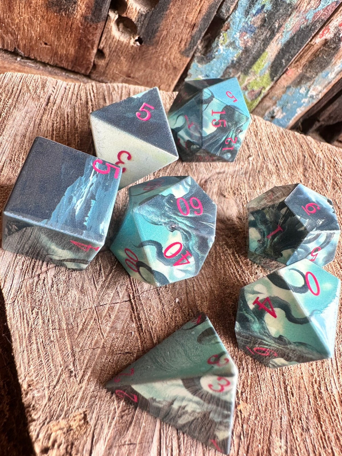 DND dice / Octopus / Inktvis / RPG / D&D / nieuw, Ophalen of Verzenden, Nieuw
