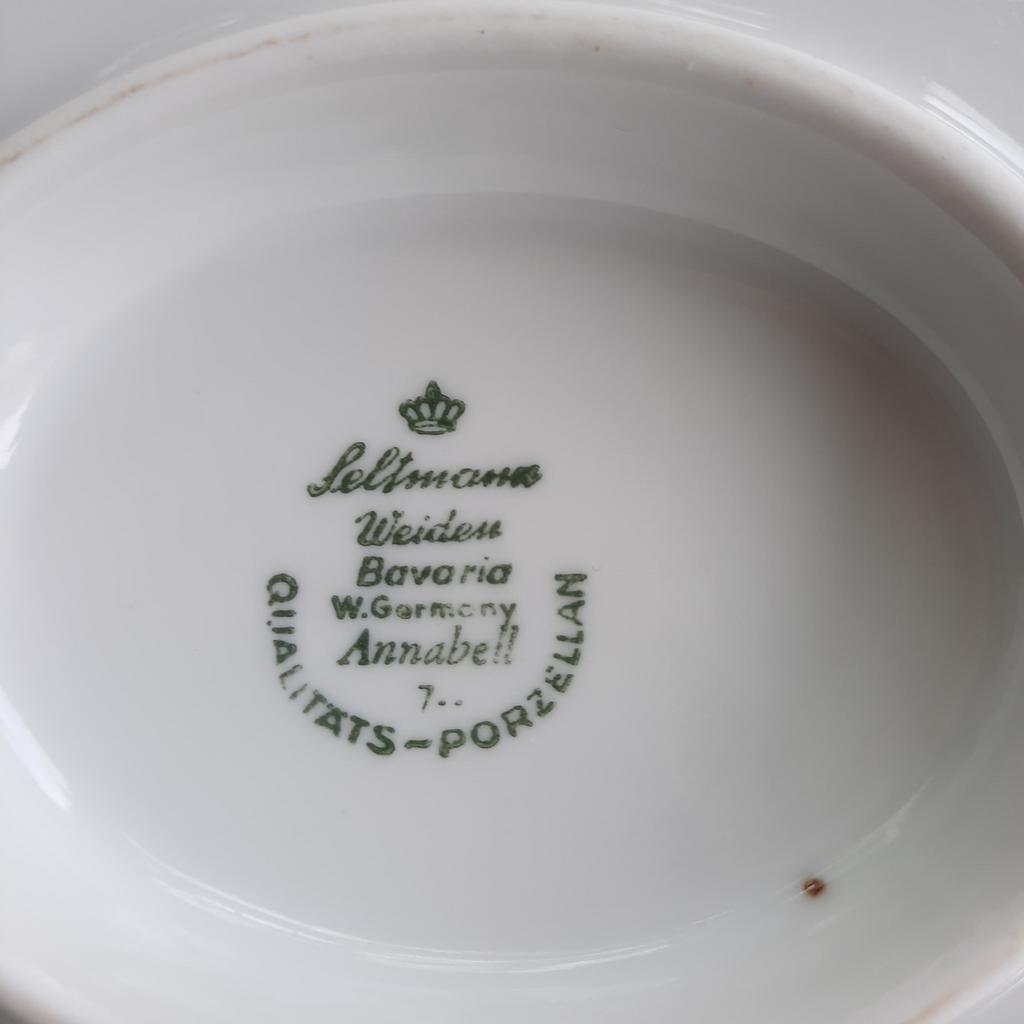 Seltmann Weiden Annabell Sauskom met Blauw Bloemenpatroon, Ophalen
