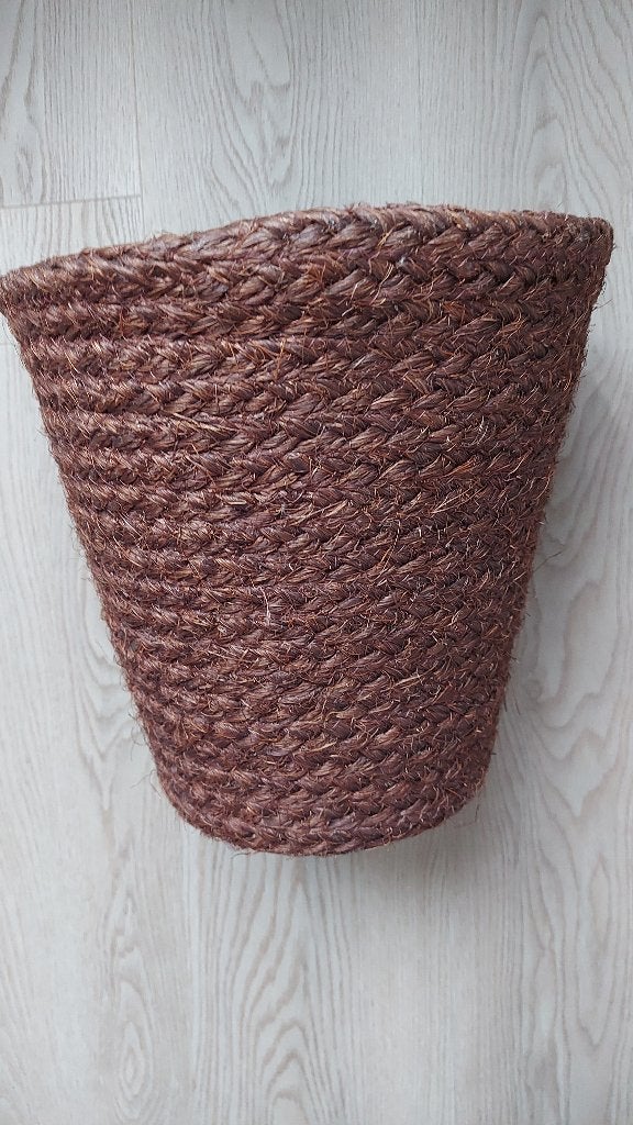 VINTAGE Prullenmand donkerbruin, Overige materialen, Gebruikt, Ophalen of Verzenden, 20 tot 30 liter
