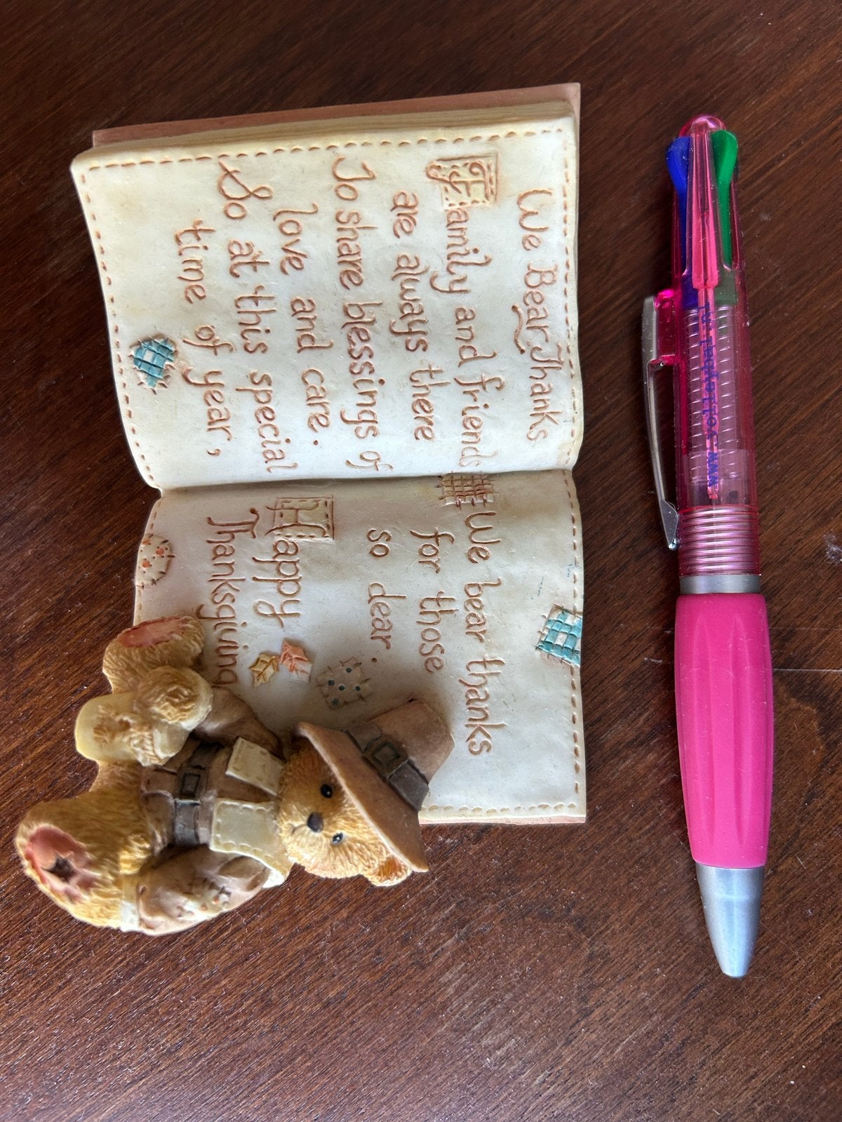 Cherished Teddies 1994 Pilgrim Beer, Verzamelen, Ophalen of Verzenden, Zo goed als nieuw, Beeldje, Cherished Teddies