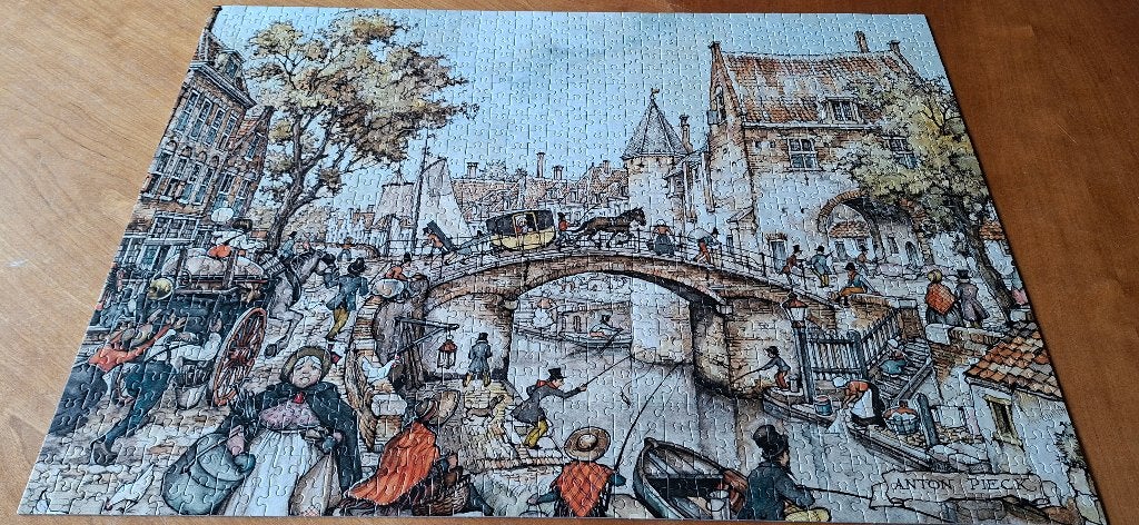 Anton Pieck legpuzzels, Ophalen of Verzenden, 500 t/m 1500 stukjes, Gebruikt, Legpuzzel