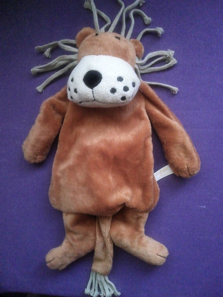 DIFRAX Knuffeldoekje LEEUW LEO. 34 CM **Nieuw**, Overige merken, Nieuw, Ophalen of Verzenden, Met label