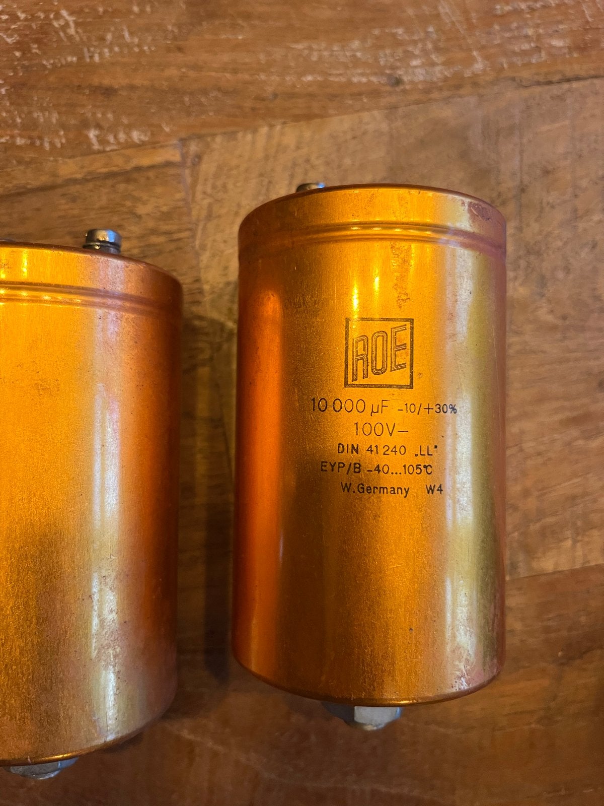 ROE Condensator 10000 uF 100V - Vintage Audio Onderdeel, Hobby en Vrije tijd, Elektronica-componenten, Ophalen of Verzenden, Gebruikt
