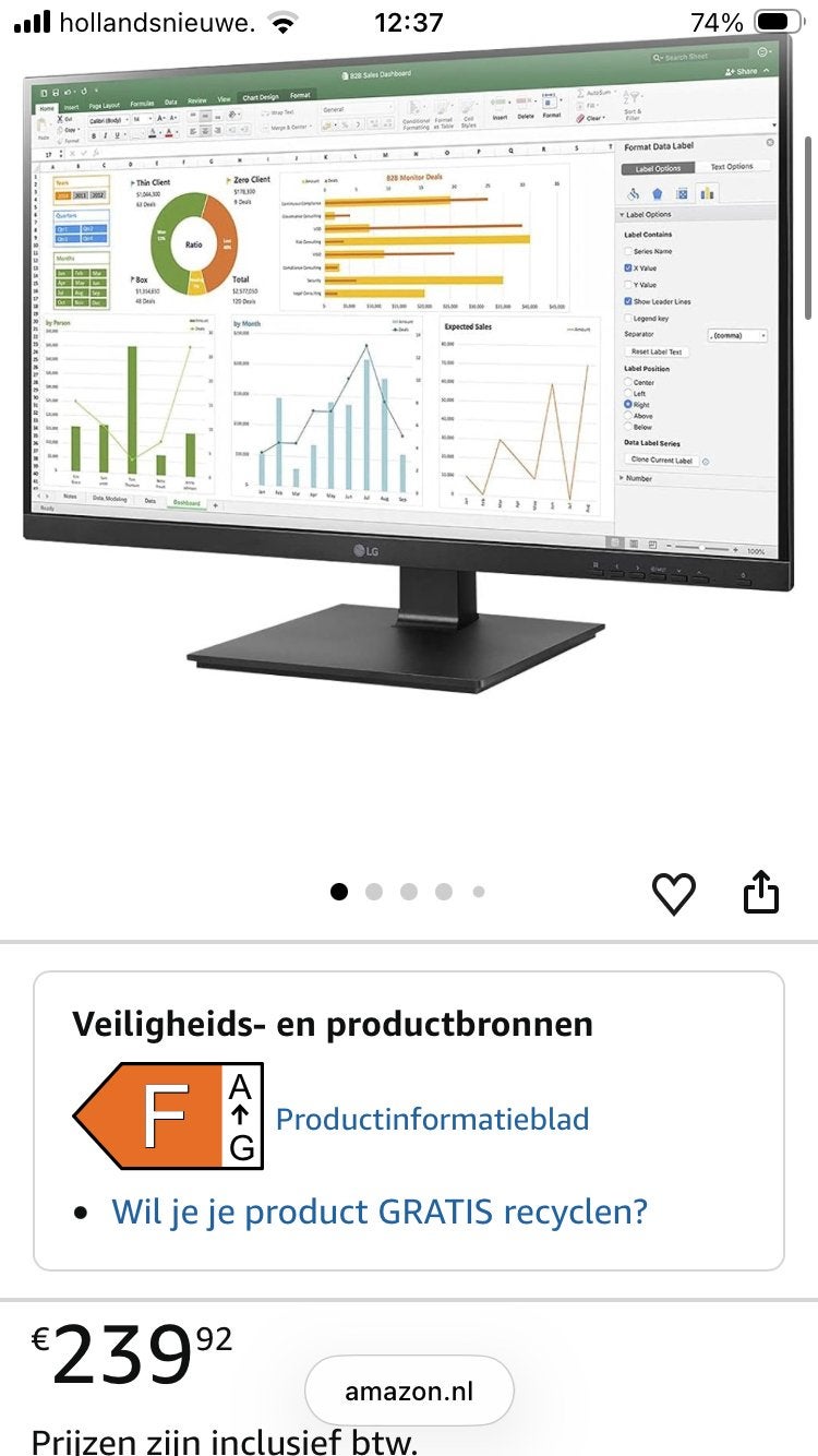 Nieuwe monitor LG 24BN650Y-B, Gaming, In hoogte verstelbaar, Nieuw, Ophalen of Verzenden