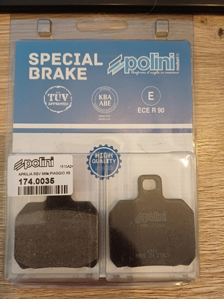 Polini remblokken Aprilia RS CPI GTR Peugeot Speedfight 3, Ophalen of Verzenden, Nieuw
