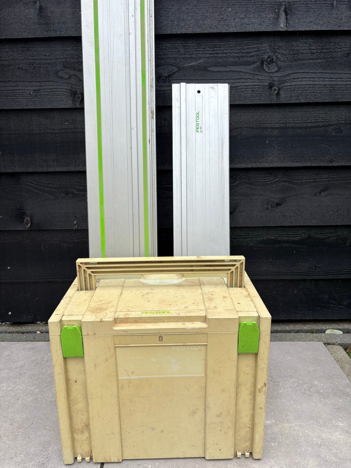 Festool invalzaag ATF 55 EB/1 met geleiderail en systainer, Gebruikt, Invalzaag, Ophalen of Verzenden, 30 tot 70 mm