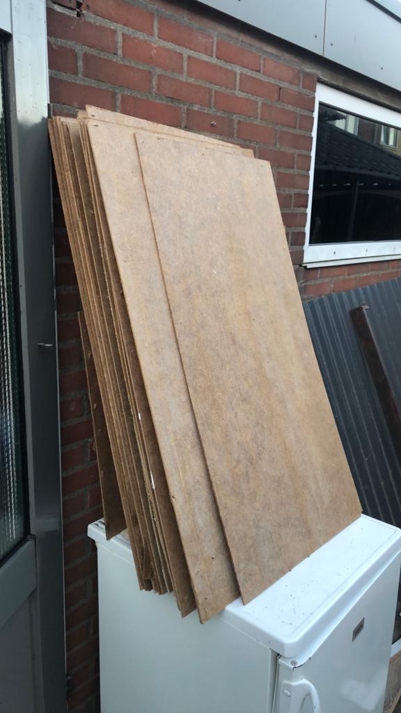 Gratis af te halen hardboardplaten, Ophalen, Gebruikt