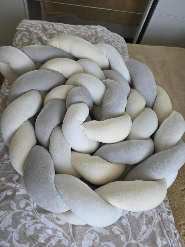 3 meter Gevlochten baby bumper (handgemaakt), Ophalen, Eenpersoons, Zo goed als nieuw, Overige maten