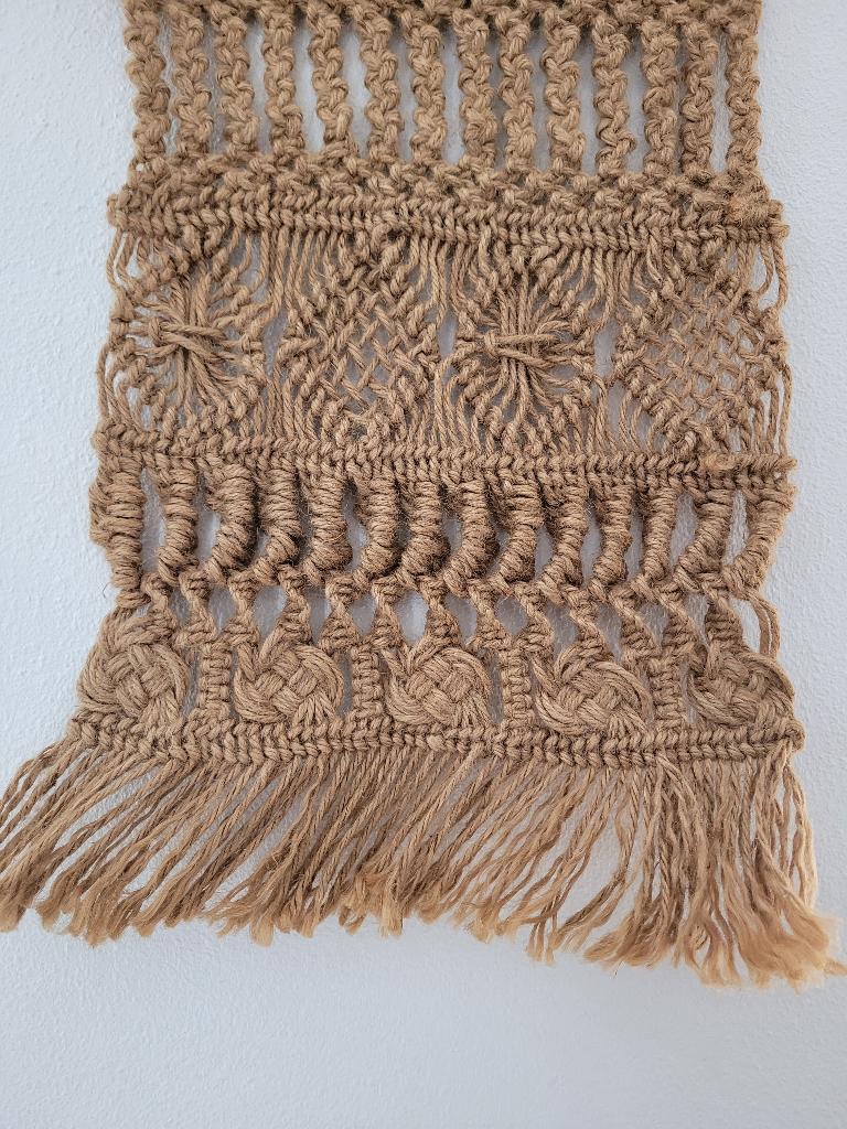 Macrame wandkleed H 57 x B 32 cm, Wandkleed, 32 cm, Ophalen of Verzenden, Zo goed als nieuw