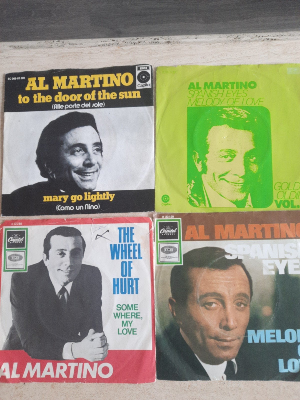 10x vinyl singels van Al Martino, Ophalen of Verzenden, Zo goed als nieuw, Pop