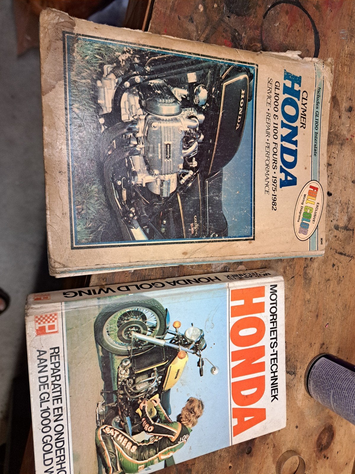 2x Honda Motorfiets Techniek Boeken GL1000 & GL1100, Ophalen of Verzenden, Gelezen, Clymer / Peters Motorboeken, Merk of Model