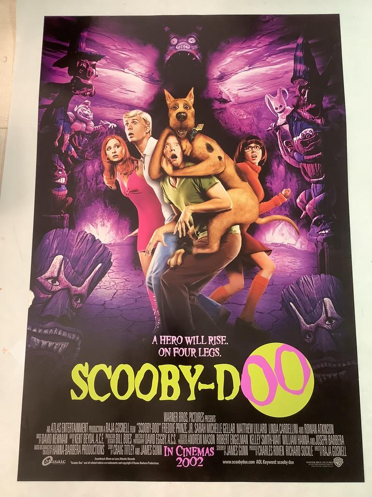 SCOOBY - DOO   USA FILMPOSTER   68-101 cm, Verzamelen, Ophalen of Verzenden, Zo goed als nieuw, A1 t/m A3, Film en Tv