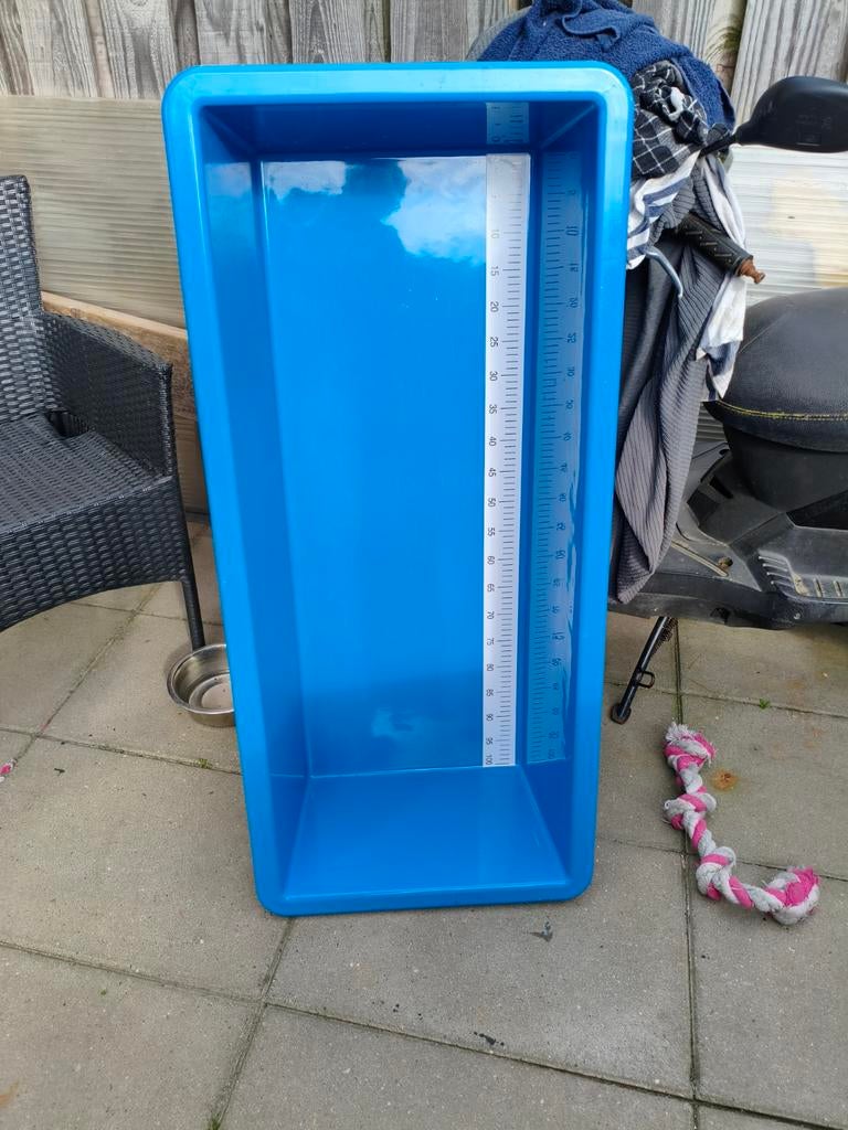 Grote polyester meetbak koi 100cm, Ophalen