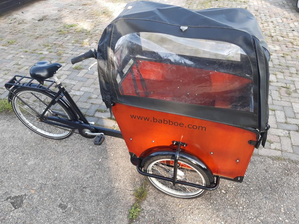 Bakfiets met huif, Fietsen en Brommers, Ophalen of Verzenden, Gebruikt, 4 kinderen of meer, Huif
