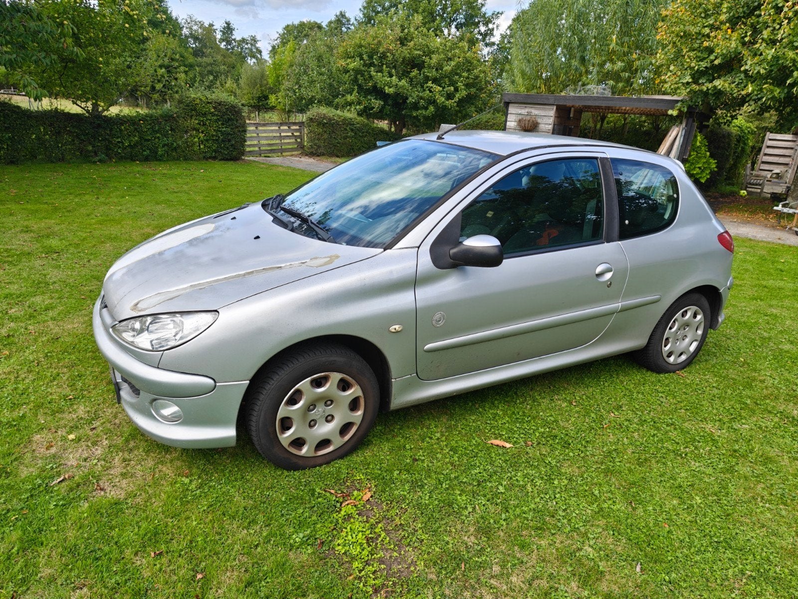 Peugeot 206 1.4 3D 2008 Grijs 131.000 km. Zie beschrijving!., Auto's, Voorwielaandrijving, Stof, 4 cilinders, Origineel Nederlands