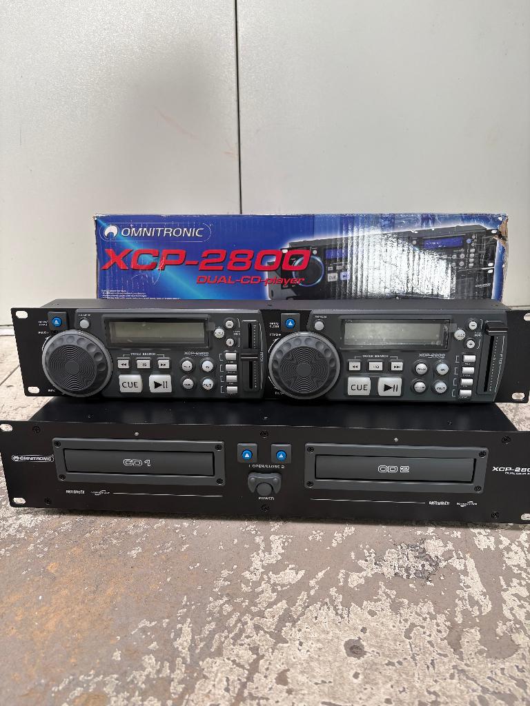 OMNITRONIC XCP-2800 Dual CD Player, Ophalen of Verzenden, Nieuw, Dj-set, Overige merken