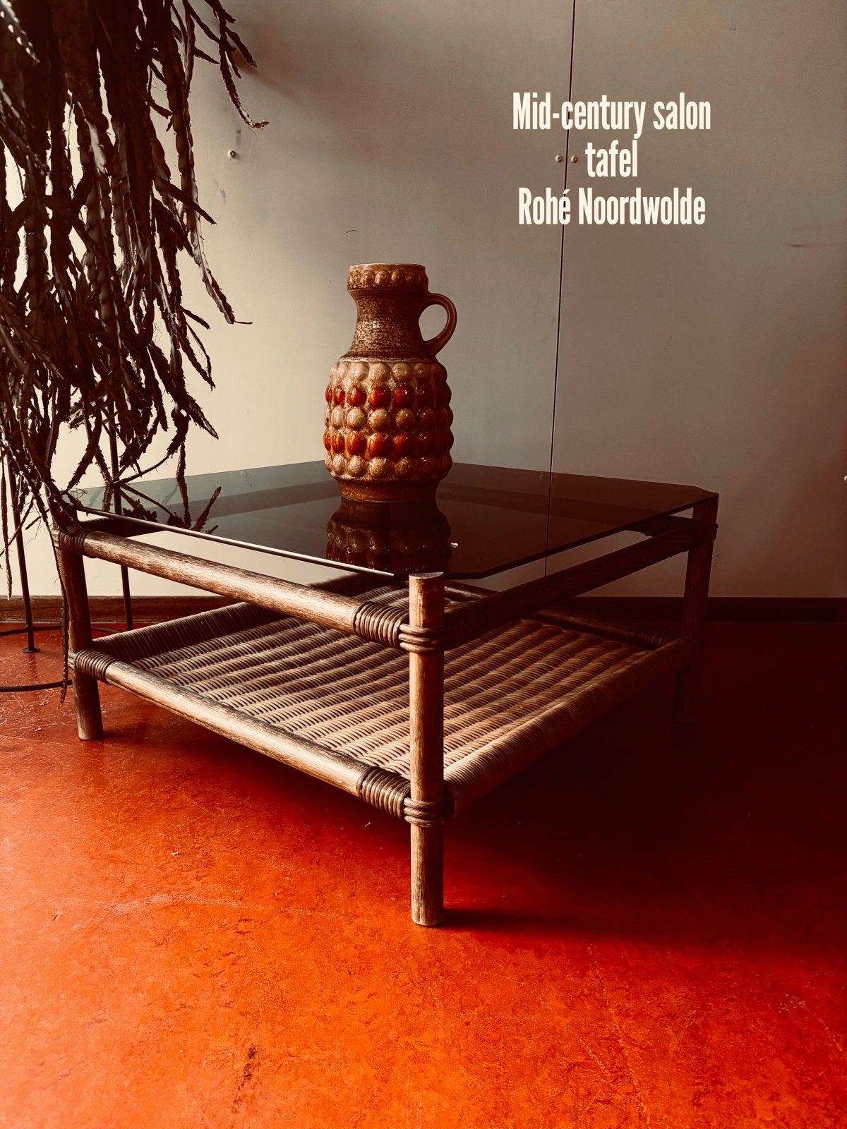 Mid-century salon tafel Rohe Noordwolde, Ophalen, Gebruikt, Vierkant, 50 tot 100 cm