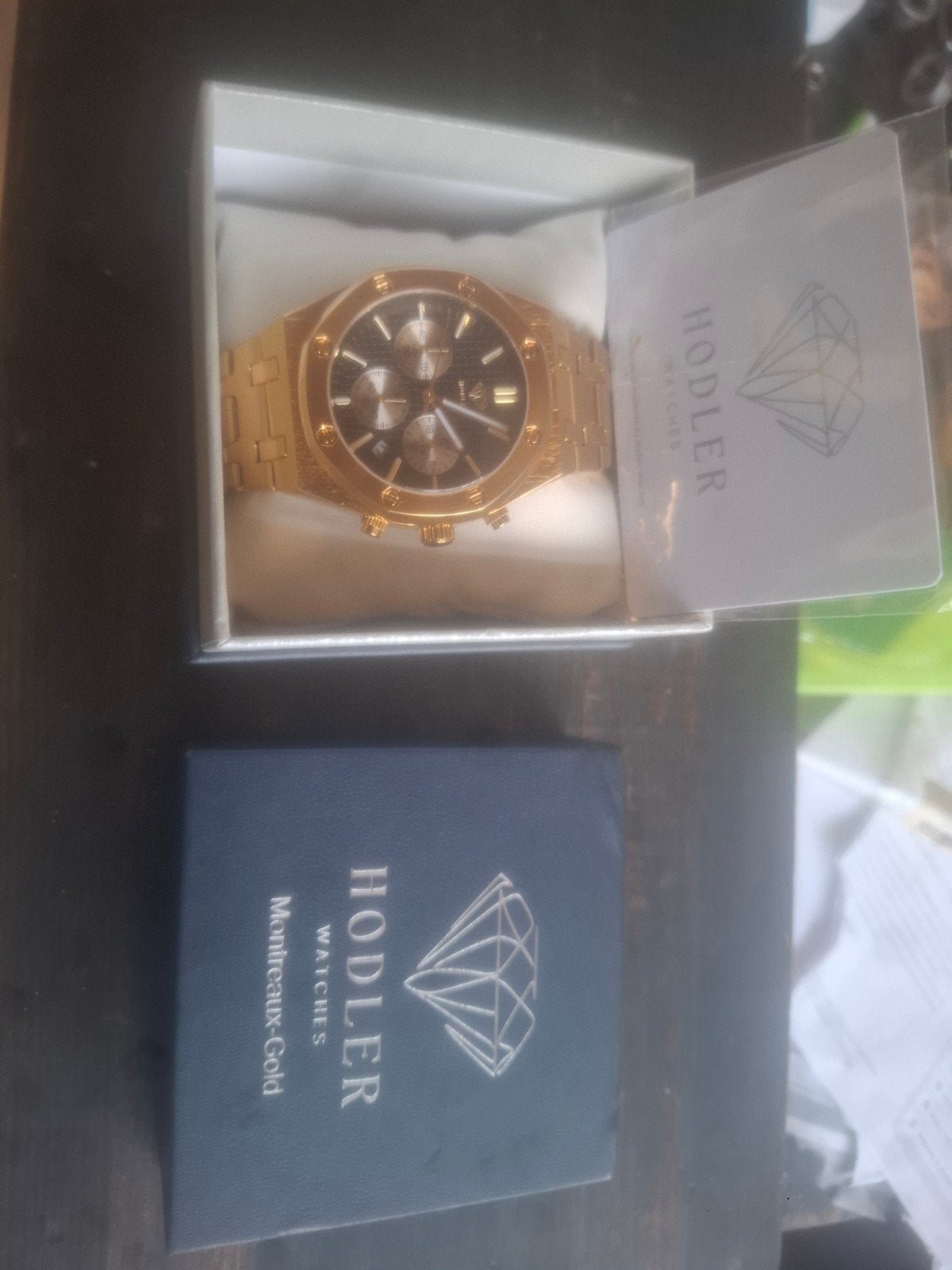 Gouden Hodler Horloge - Zo goed als nieuw, Sieraden, Tassen en Uiterlijk, Horloges | Heren, Ophalen