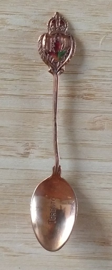 vintage lepeltje Toronto Canada Maple leaf, volgnr 83, Ophalen of Verzenden