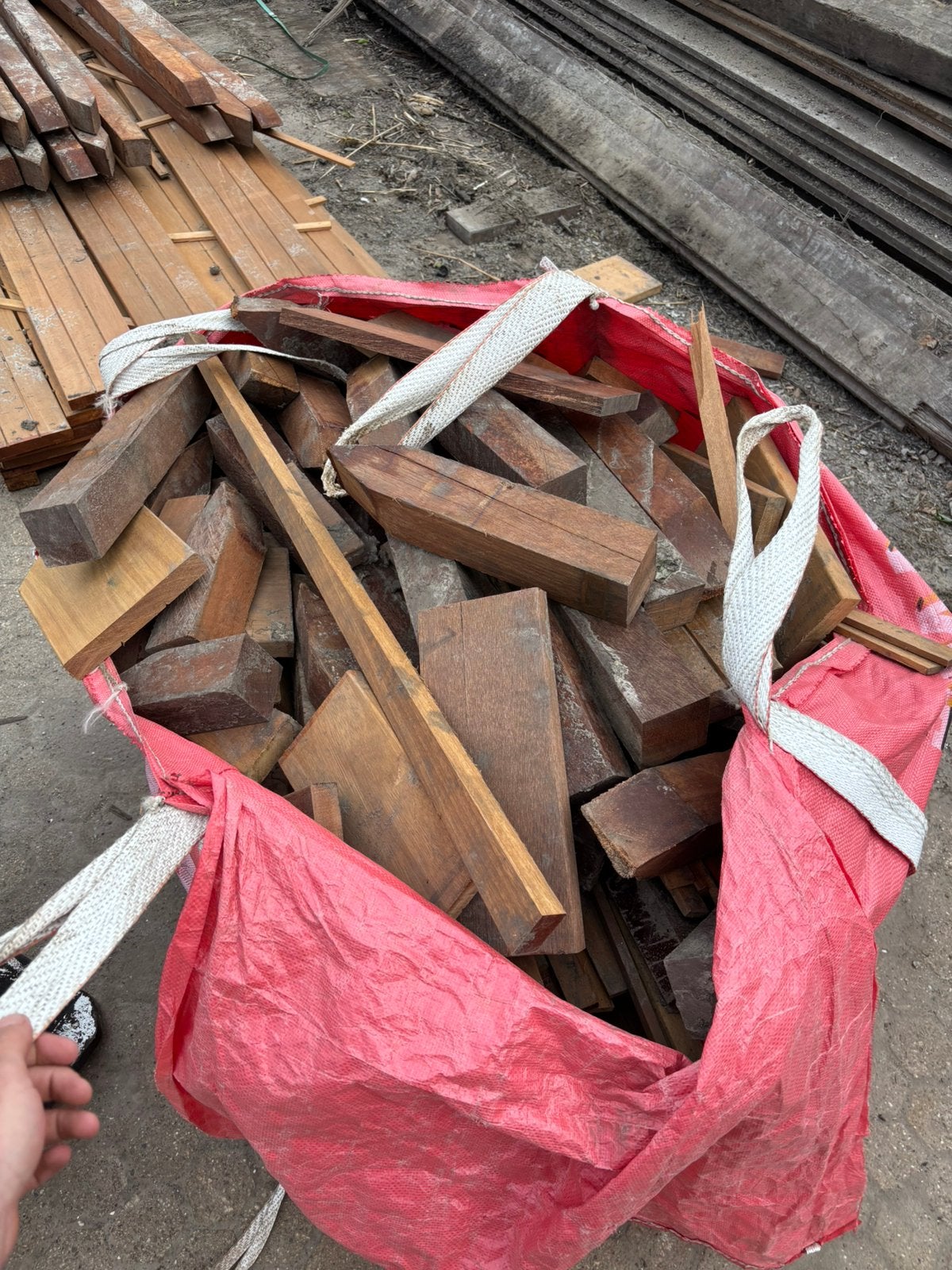 Bigbag hardhout te koop, Tuin en Terras, Haardhout, Minder dan 3 m³, Ophalen of Verzenden