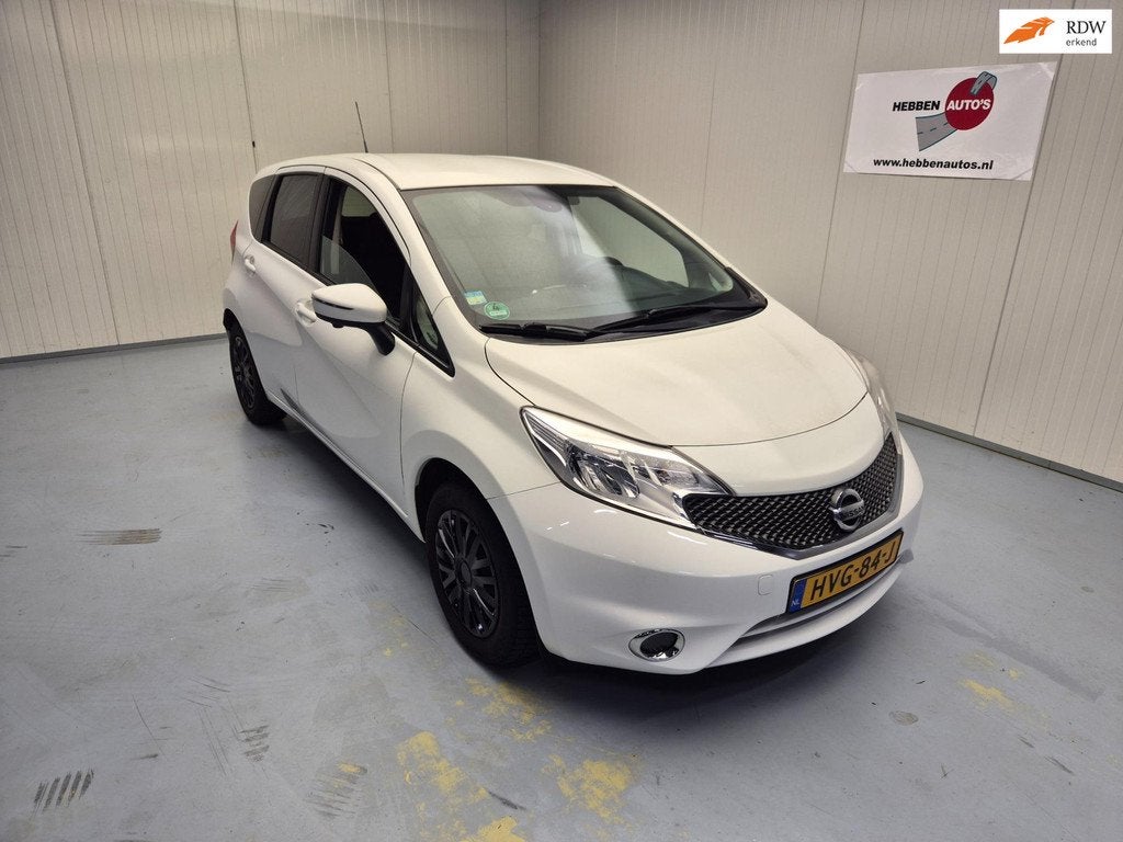 Nissan Note 1.2 Acenta Navi Camera Ecc Cruise Control, Euro 5, Stof, Zwart, Start-stop-systeem