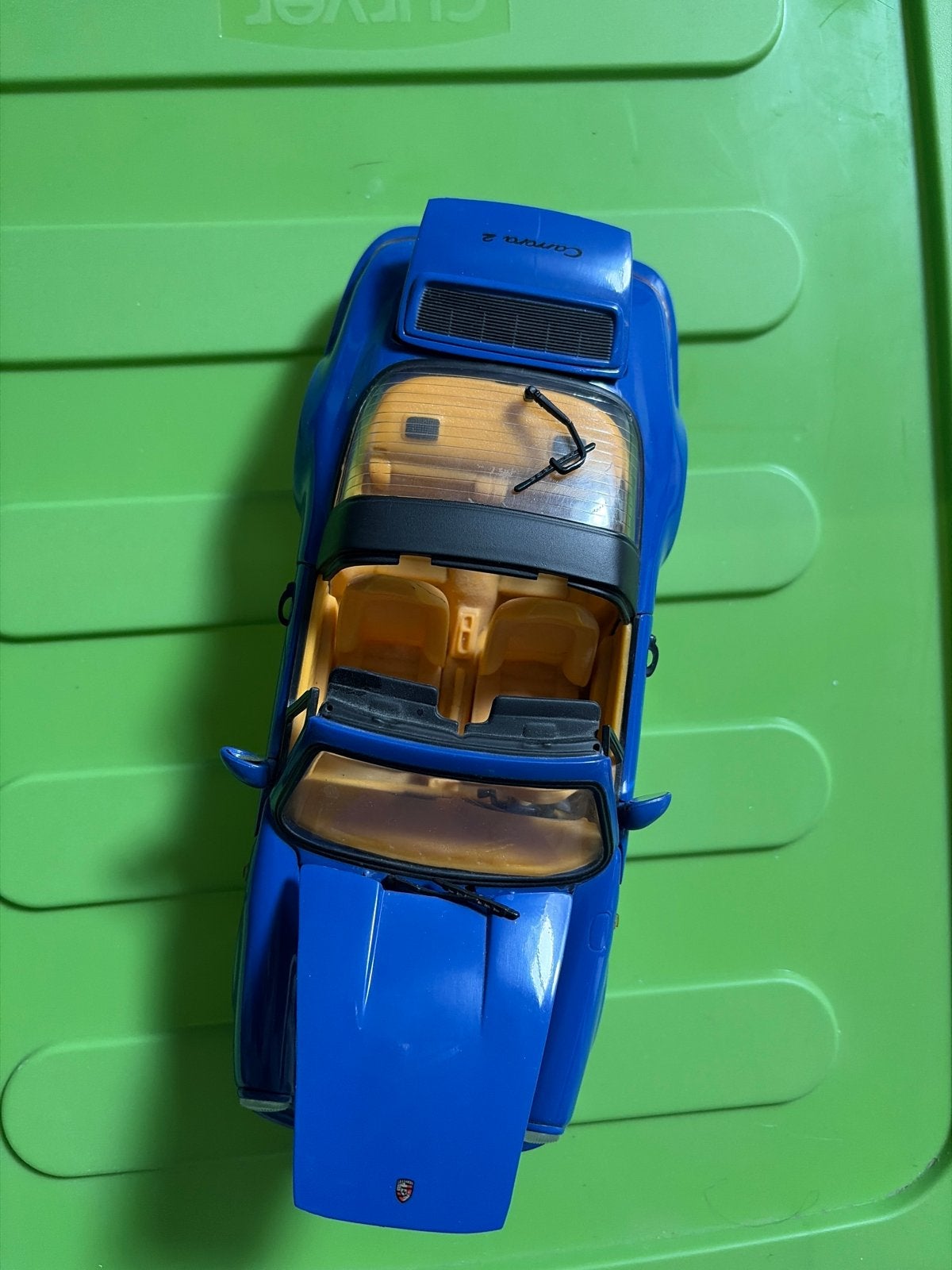 Anson Porsche 911 Carrera 2 modelauto blauw 1:18, Hobby en Vrije tijd, Ophalen of Verzenden, Zo goed als nieuw, Auto, Anson