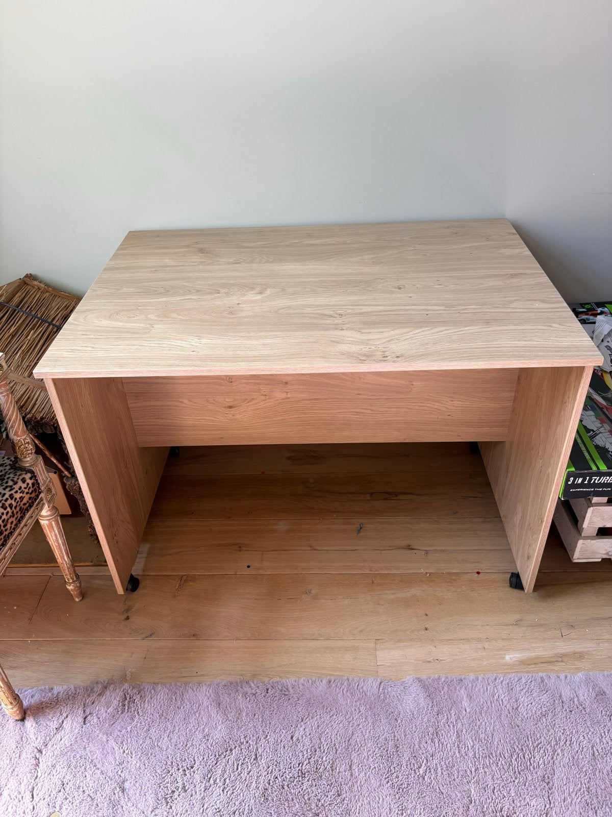 Bureau met Houten ladekastje / nachtkastje met 4 lades, Ophalen, Gebruikt, Kast