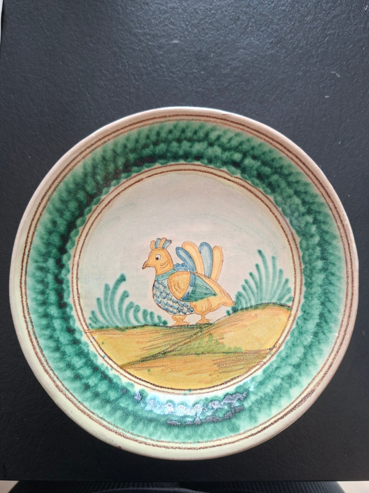 Antiek Italiaans wandbord Giacomo Alessi Caltagirone, Antiek en Kunst, Ophalen of Verzenden