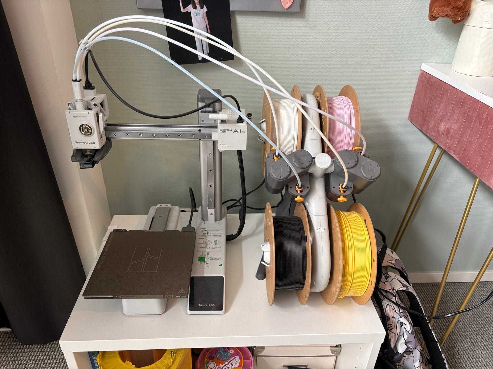 Bambu Lab A1 Mini 3D-printer Combo met AMS Lite en filament, Ophalen, Zo goed als nieuw, Filament