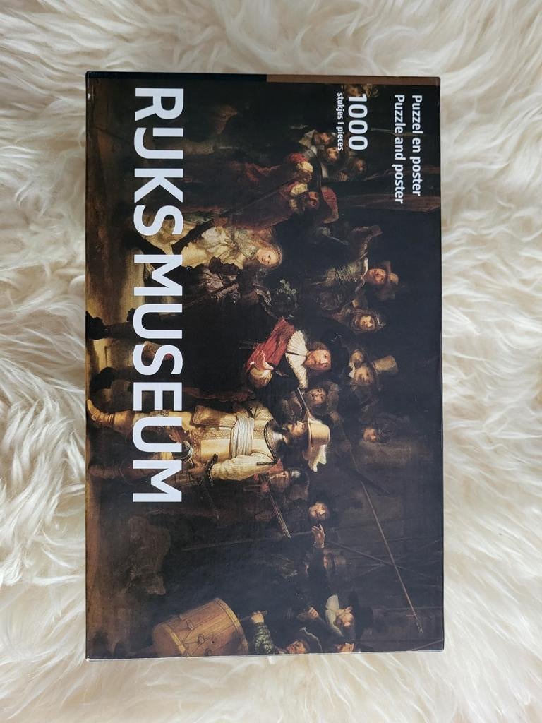Puzzel nachtwacht rijksmuseum 1000 stukjes, Ophalen of Verzenden, Zo goed als nieuw, Overige onderwerpen