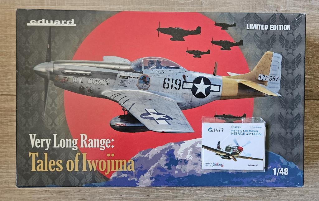 P-51D Mustang - Tales of Iwojima - Eduard 11142 + extra1/48, Overige merken, Nieuw, Ophalen of Verzenden, Groter dan 1:72