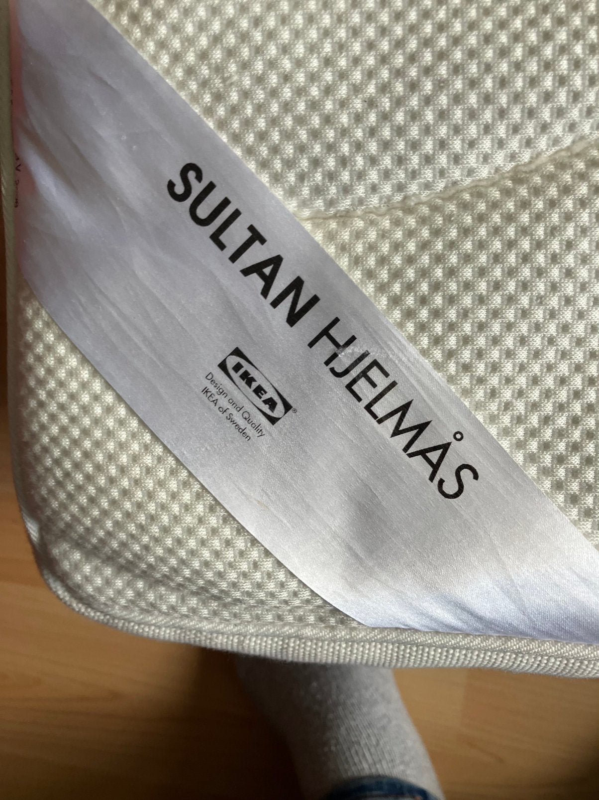 Sultan Hjelmas 90x200 schuimmatras met geïntegreerde topper, Gebruikt, 90 cm, Eenpersoons, Ophalen of Verzenden