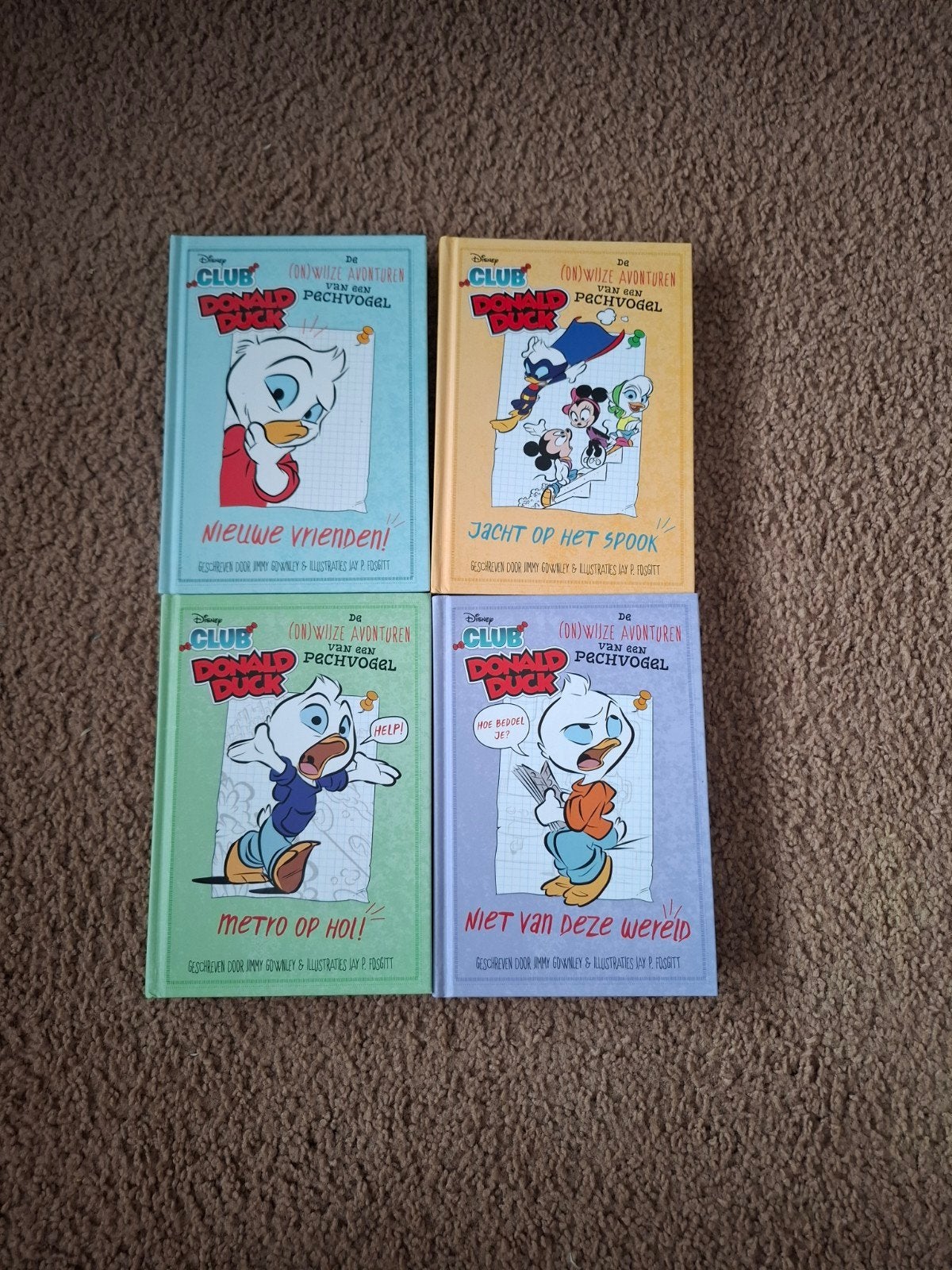 Disney Club Donald Duck - De Onwijze Avonturen (4 boeken), Boeken, Ophalen of Verzenden, Zo goed als nieuw, Jimmy Gownley & P. Fago