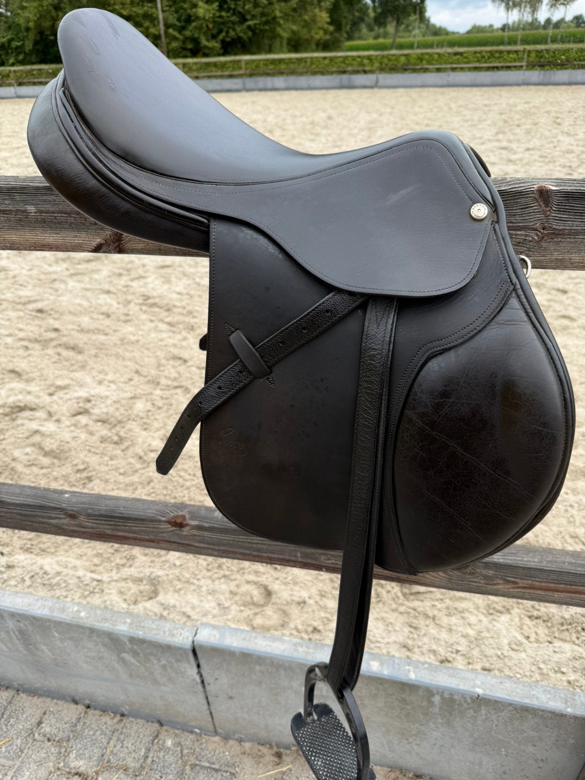 Pessoa springzadel 17inch boommaat m, Dieren en Toebehoren, Gebruikt, Vlakke zit, M (17 inch), Ophalen of Verzenden