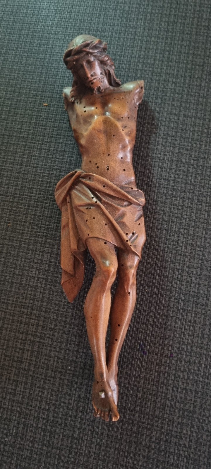 antiek houten Jezus beeld, Ophalen of Verzenden