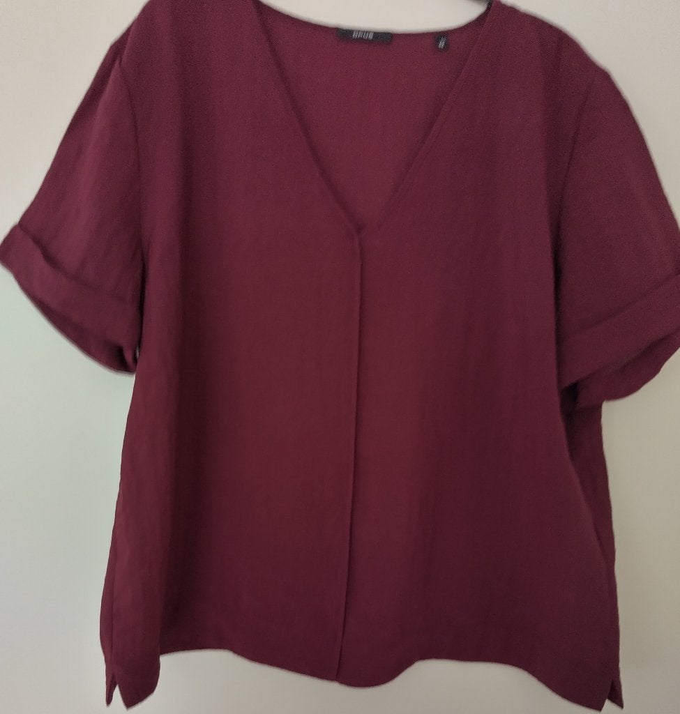 Bordeauxrode blouse van het merk Opus in maat 42., Maat 42/44 (L), Ophalen of Verzenden, Zo goed als nieuw, Opus